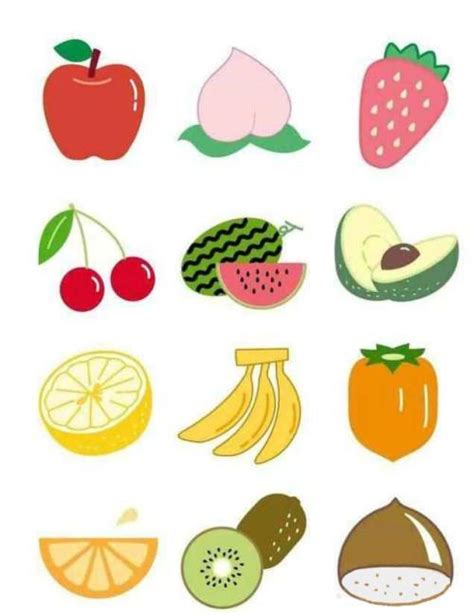 七种颜色的水果