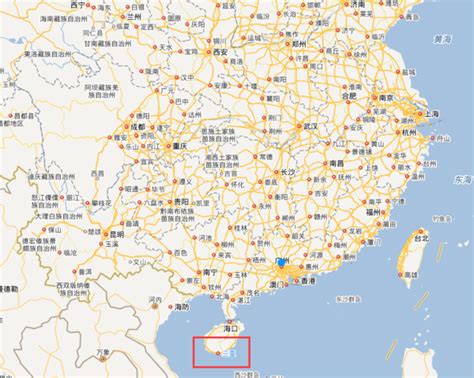 三亚在中国地图位置