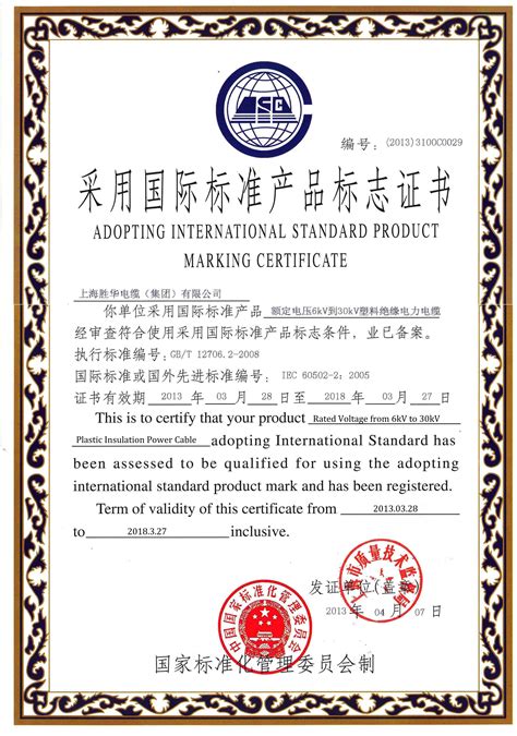 上海市国际证书