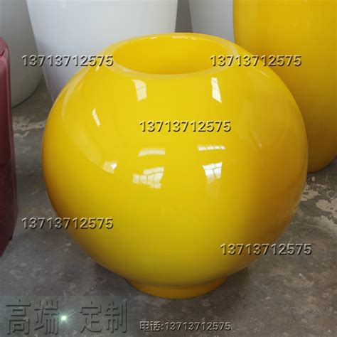 上海暗黄色玻璃钢小型花盆