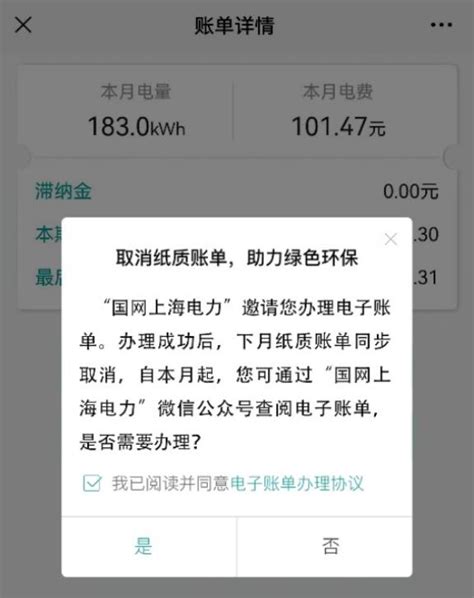 上海电子账单查询