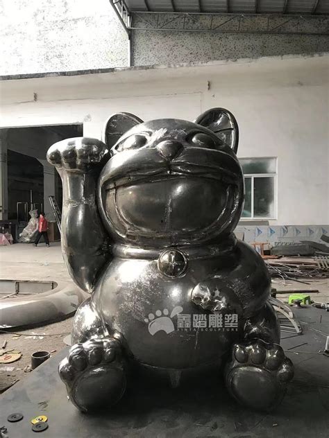 不锈钢雕塑猫