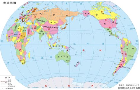 世界地图各国的位置