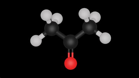 丙酮的分子结构模型