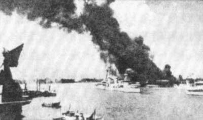 东方战场中国空军轰炸日军军舰