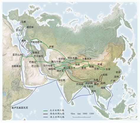 丝绸之路地图全图