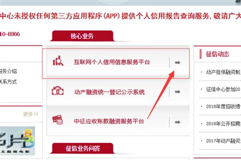 中国人民银行征信中心服务官网