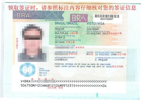 中国到巴西的签证