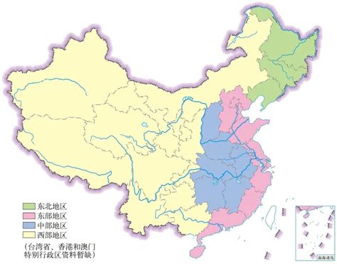 中国区域划分四大地区