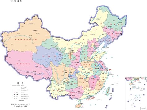 中国地图带省会