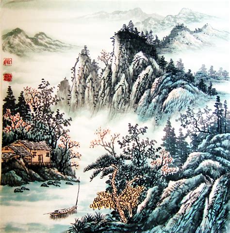 中国现代名人山水画