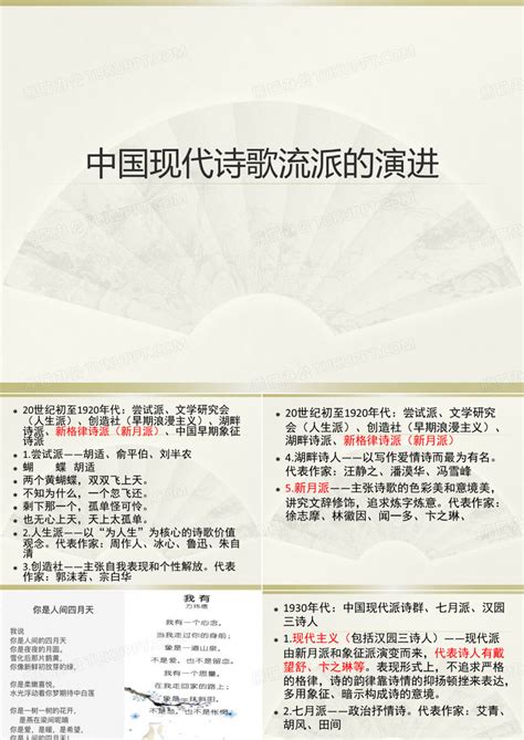 中国现代诗歌流派索引
