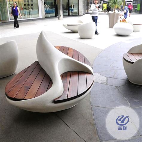 中国玻璃钢公共休闲椅