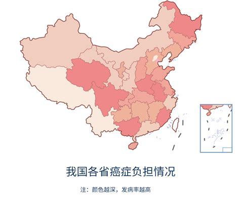 中国省级癌症地图出炉