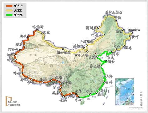 中国自驾线路地图