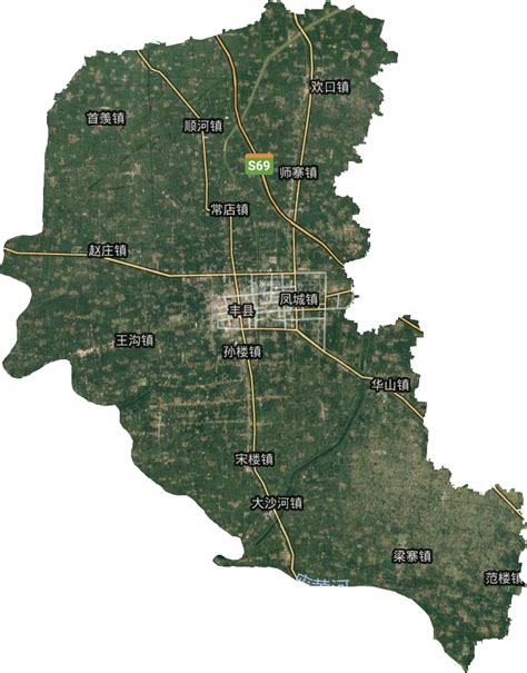 丰县全县地图