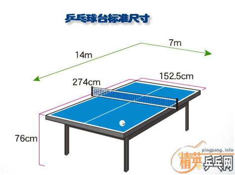 乒乓球案子标准尺寸高度