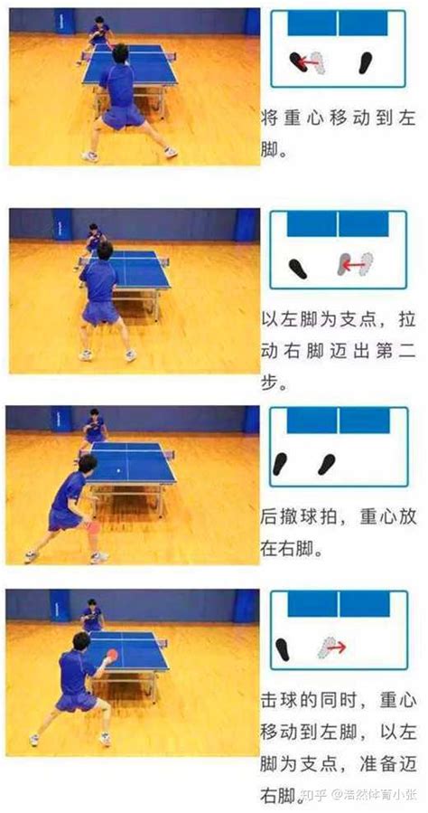 乒乓球运动的四种步伐