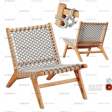 休闲椅编织方法