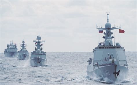 俄海军在太平洋联合巡航
