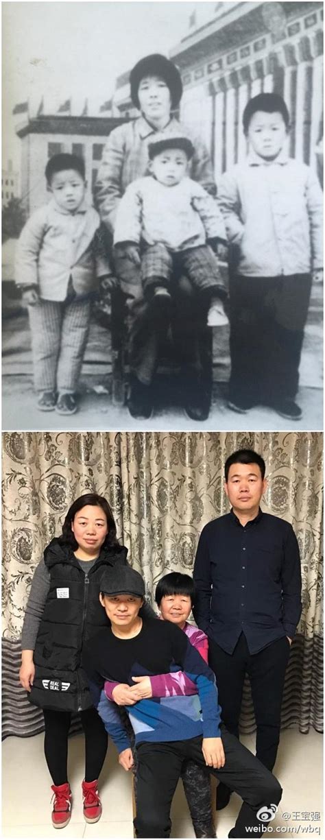 全家福30年前后照片对比