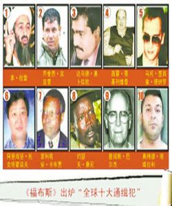 全球10大通缉犯