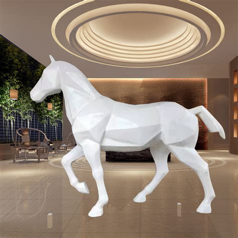 六安玻璃钢雕塑马
