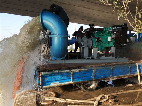 农田排涝抽水泵图片视频