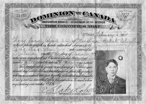 加拿大籍身份证明
