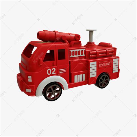 动画玩具消防车