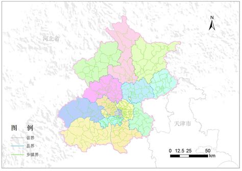 北京乡镇地图划分