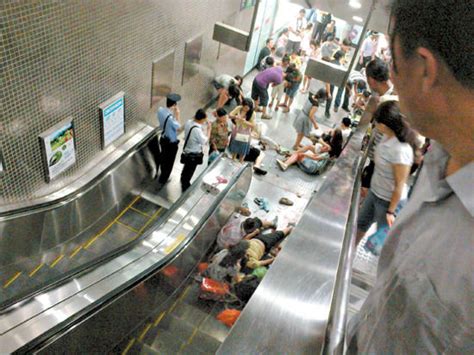 北京地铁2号线事故现场