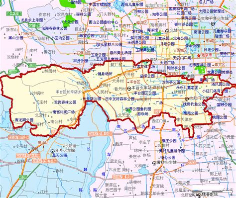 北京市丰台地图高清版
