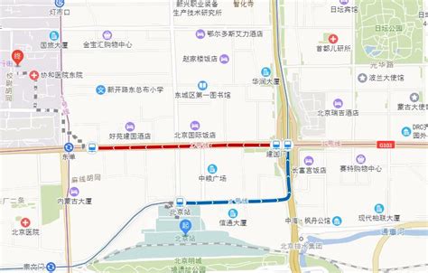 北京火车站去安贞医院路线