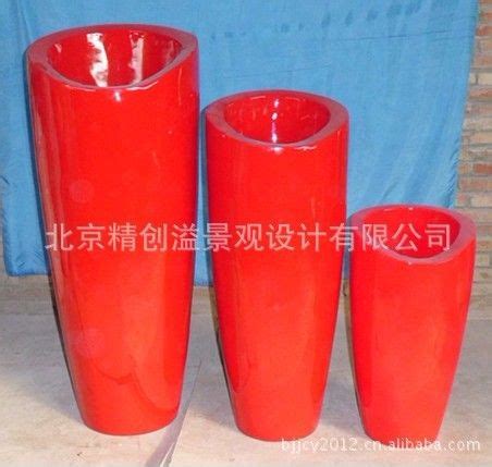北京红色玻璃钢花盆