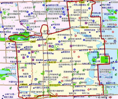 北京西城地图完整版清晰