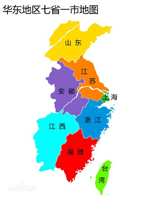 华东地区地图
