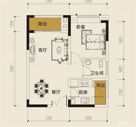 单身公寓小户型多少平