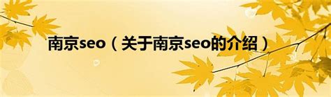 南京seo公司排名第一名