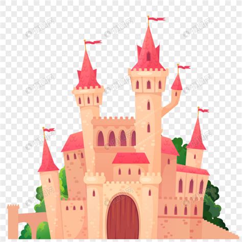 卡通城堡背景图