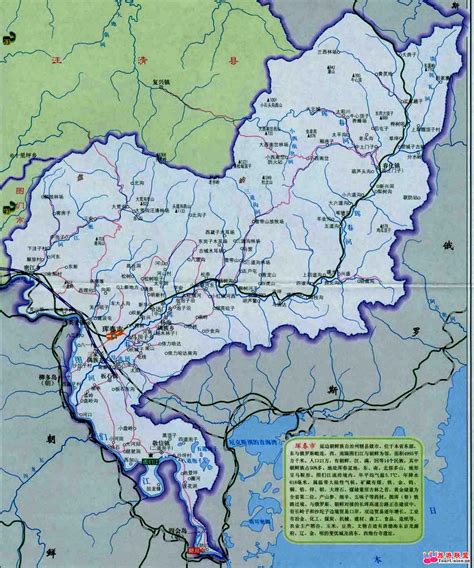 吉林珲春防川地图全图
