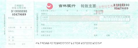 吉林省吉林市银行转账凭证图片