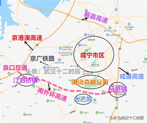 咸宁市区外环线规划