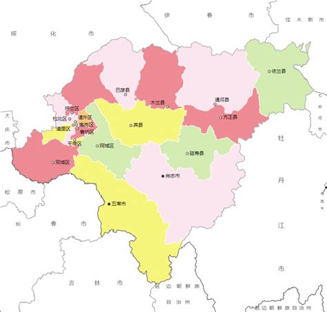 哈尔滨行政区域划分
