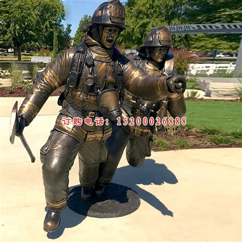 商丘铸铜消防员雕塑