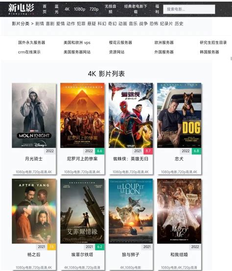 国外电影中文网站