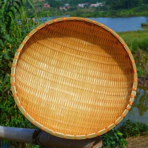 圆形竹篮怎么收口