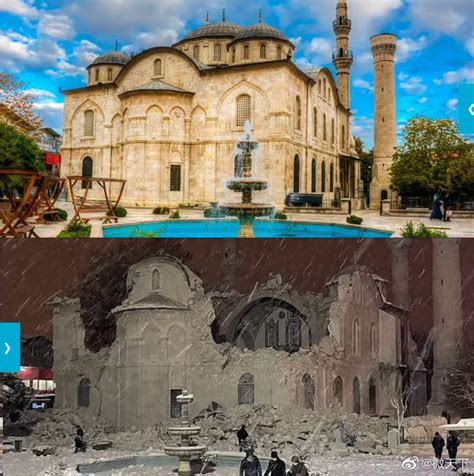 土耳其地震前后对比影像