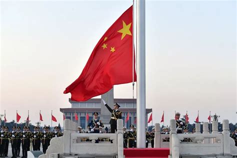 在北京看升旗的感受