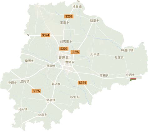 夏邑县全县地图